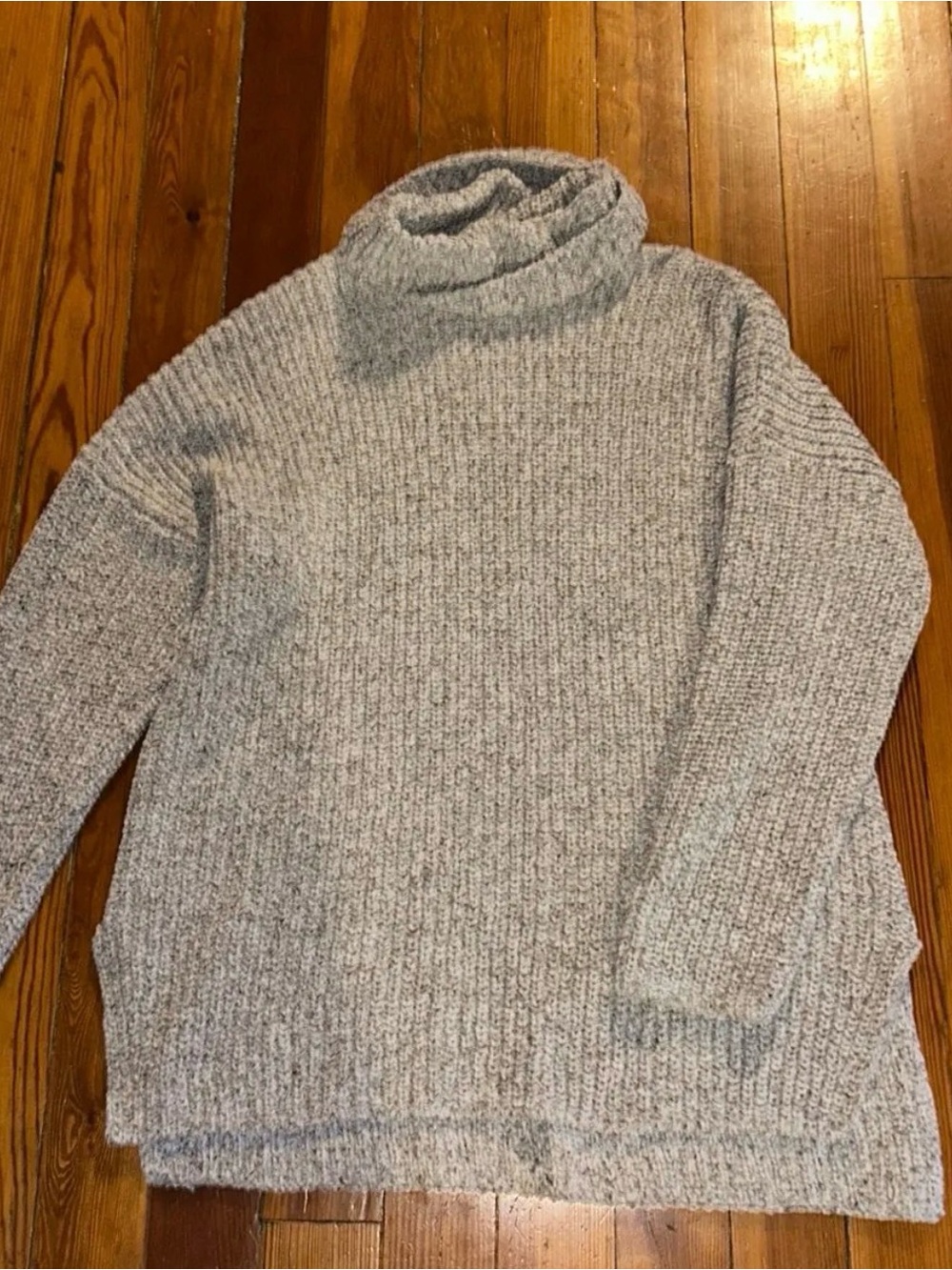 Abercrombie and Fitch Gray Turtleneck Knit Sweater